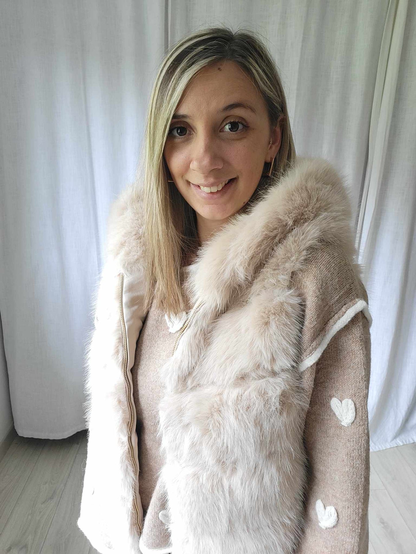 Veste Fourrure sans manches