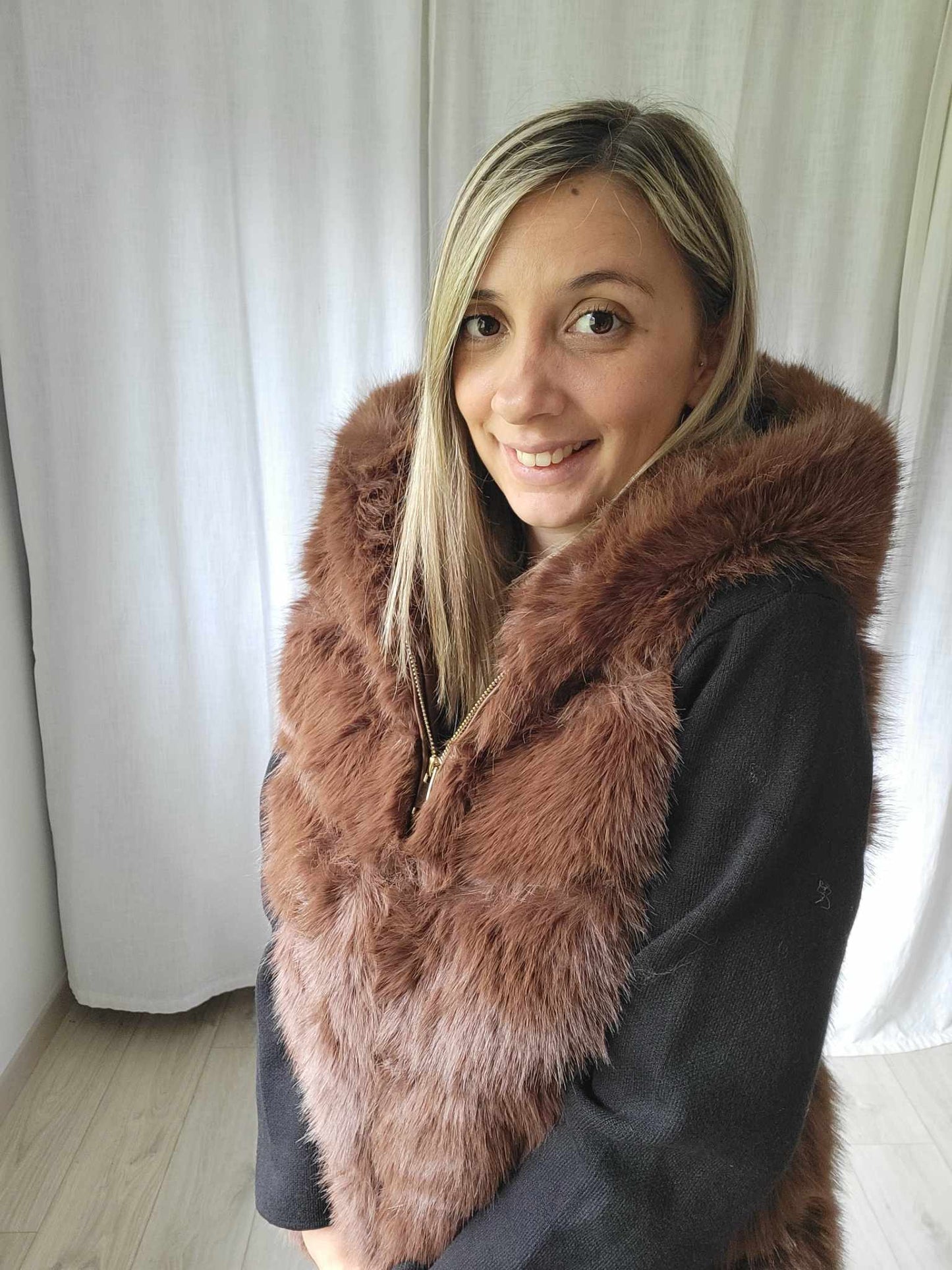Veste Fourrure sans manches