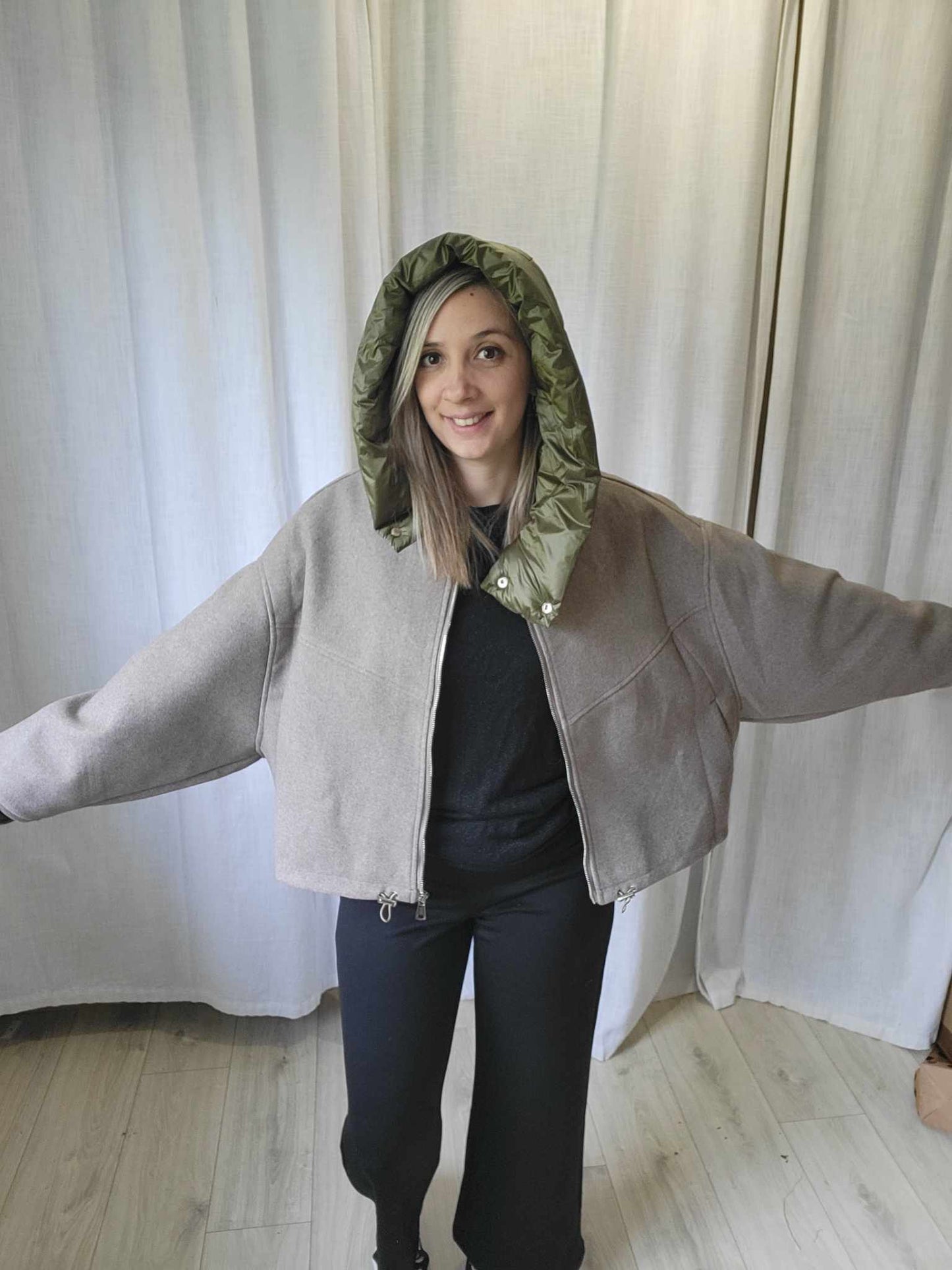 Veste Oversize Bi matiere