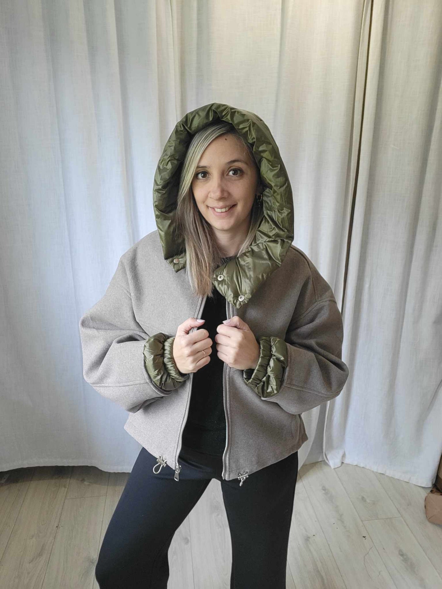 Veste Oversize Bi matiere