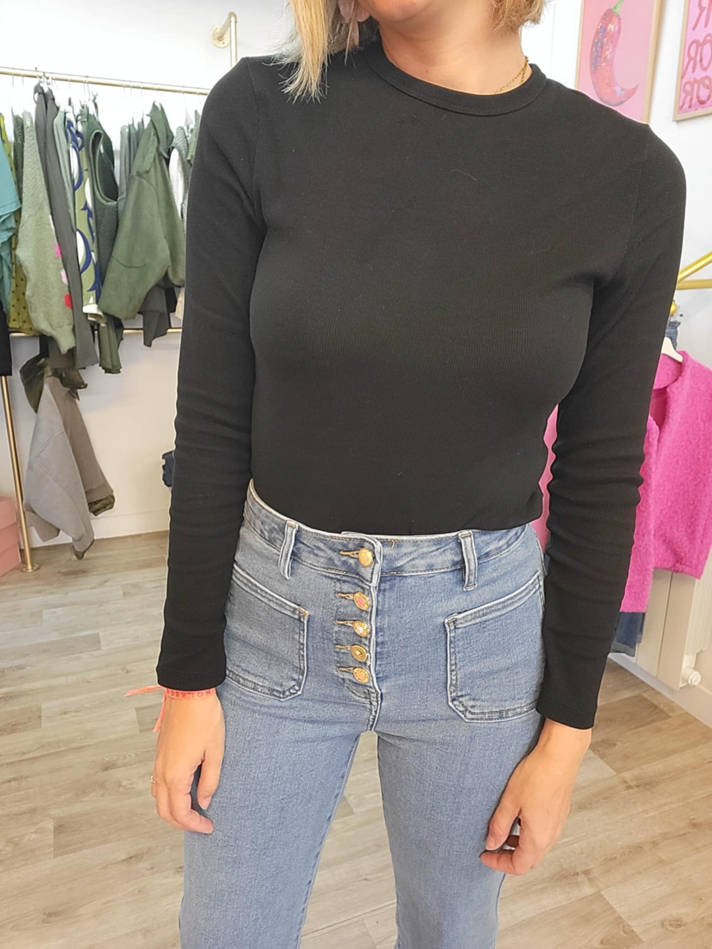 Blazer Noir Uni