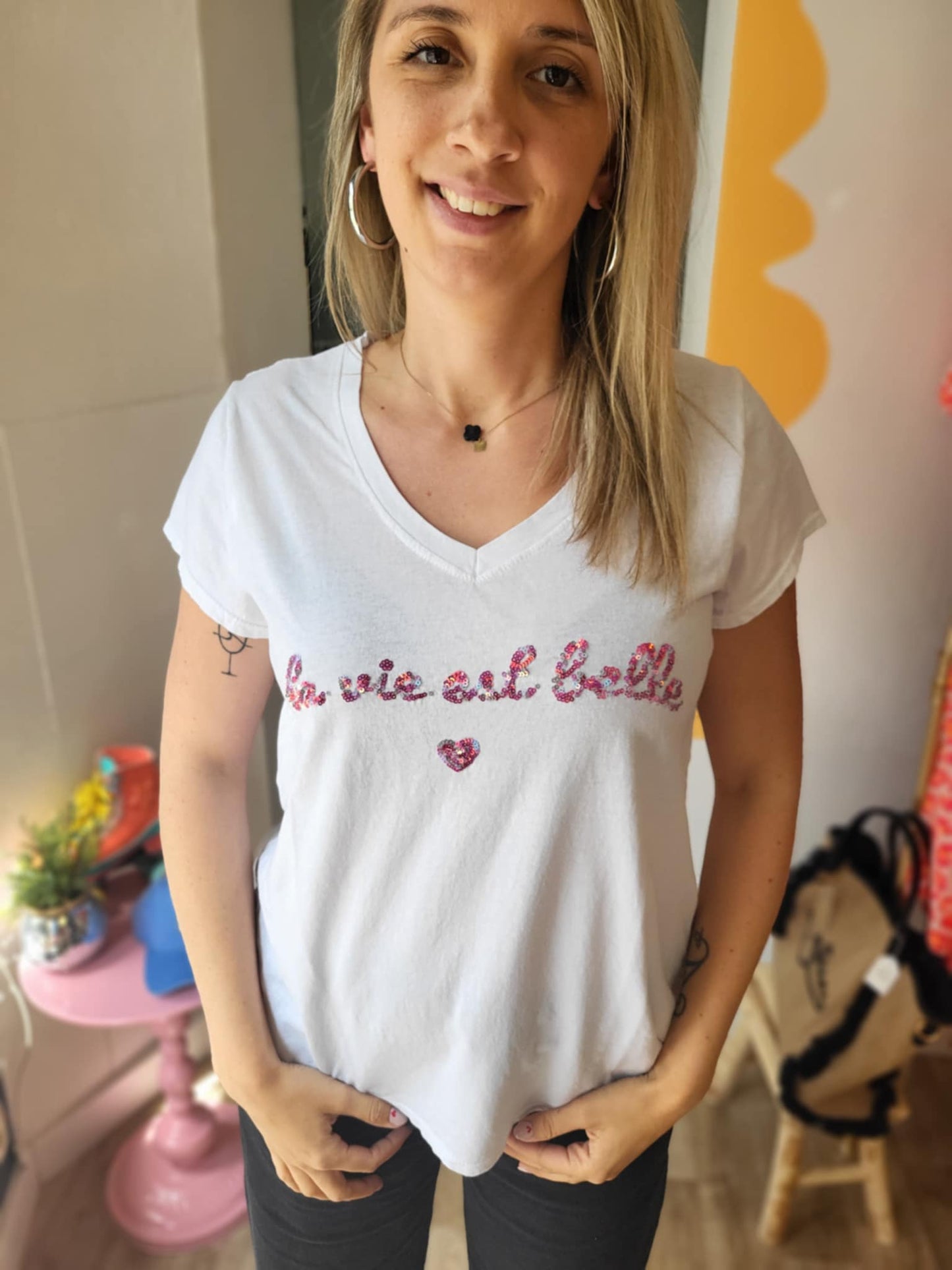 Tee shirt La vie est belle
