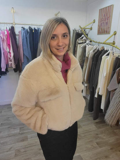 Blouson Bombers Fausse fourrure