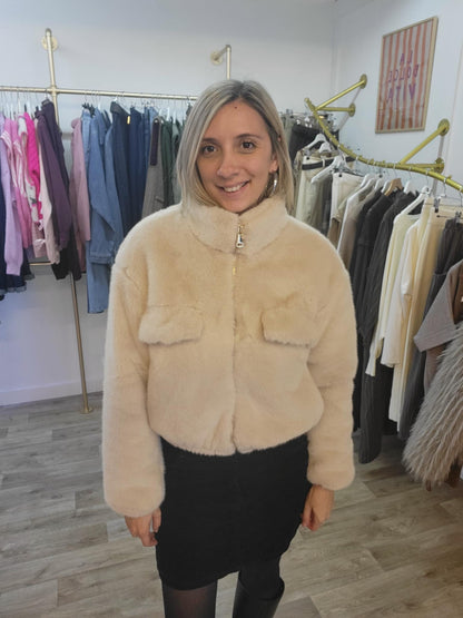 Blouson Bombers Fausse fourrure