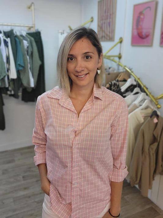 Chemise Rose Rayée