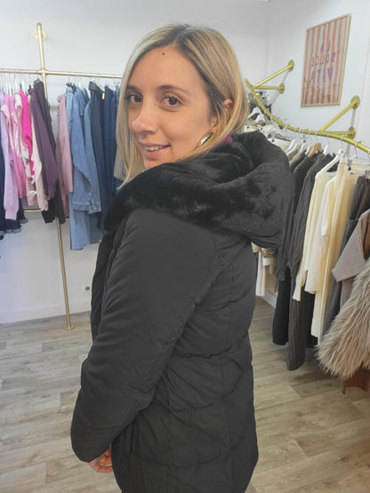 Doudoune Noir à capuche